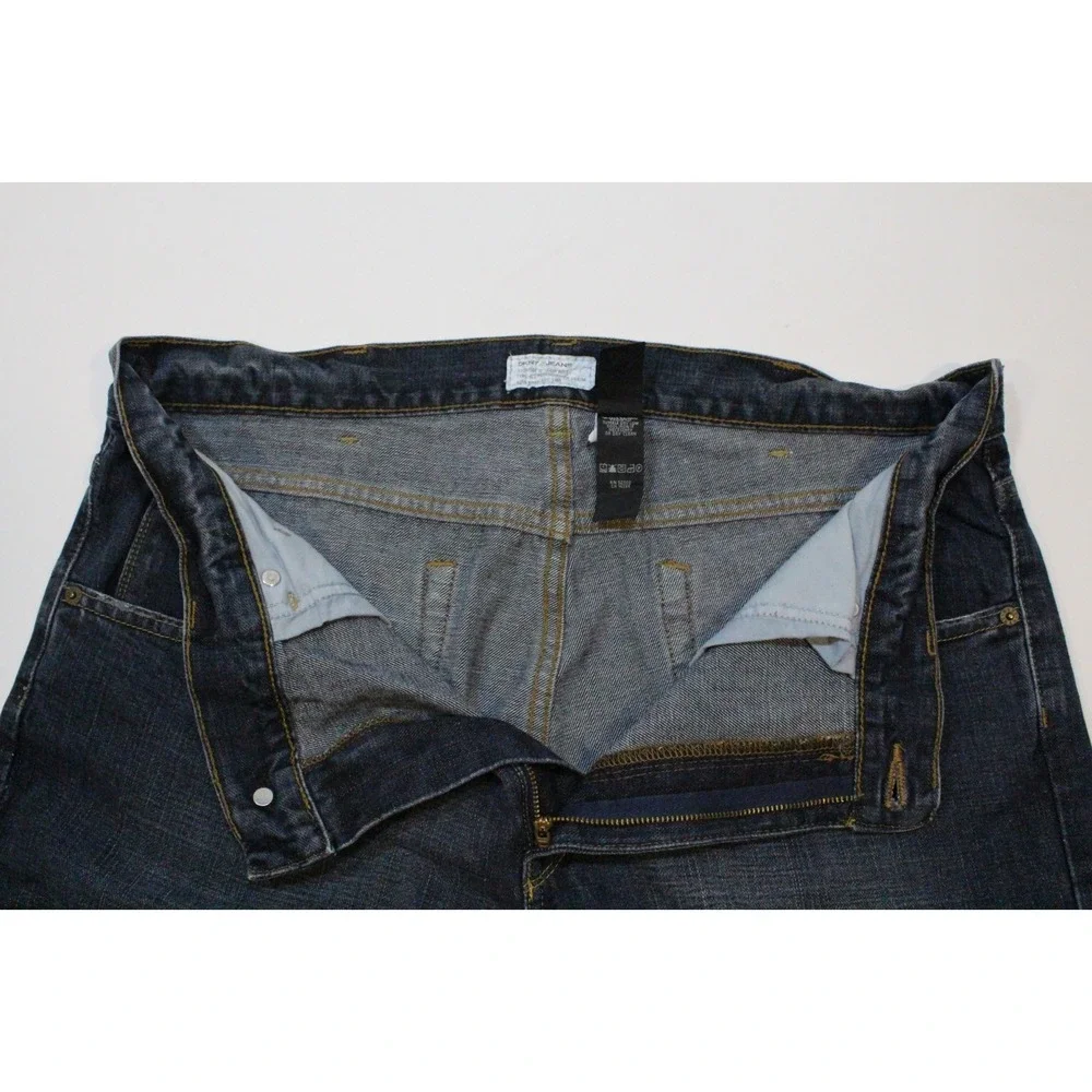 Vintage DKNY Jeans Men's 37x29 (Tag 36x30) Blue Denim Baggy Skater Y2K Loose Fit